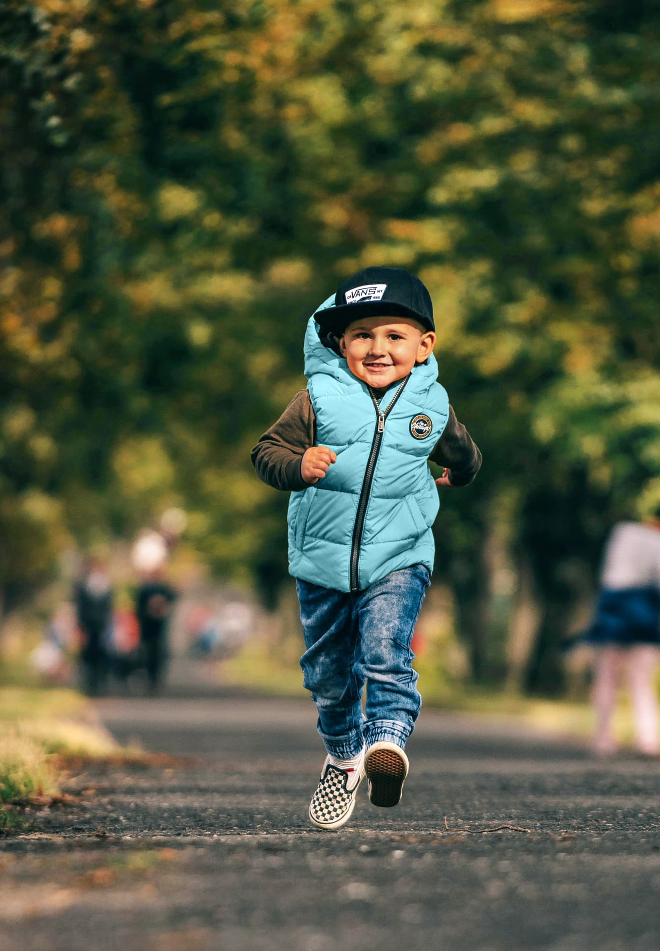 A child running